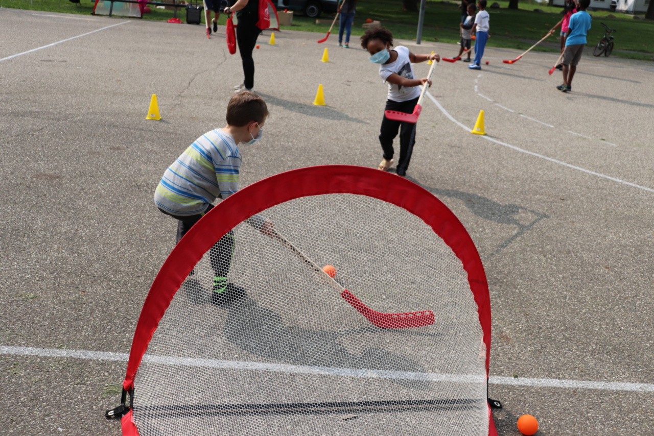 #ProjectPlayKits Wrist Shot Hockey Drill